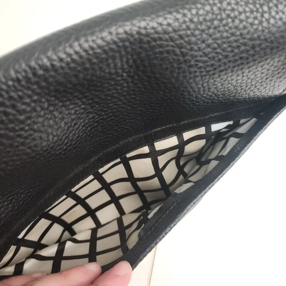 Kate Spade New York Black Pebbled Leather Shoulder Bag Purse